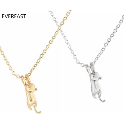 Wholesale 10pc/lot Swing Strench Cat Pendant Necklace Charm Chain Baby Cat Jewelry Gift For Love Girls Couple Kids