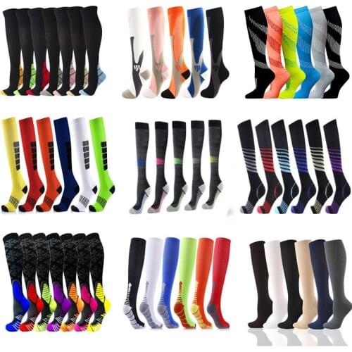 Dropship Compression Stockings 20-30 Mmhg Sock Men Women For Edema Diabetes Varicose Veins Atheletic Soccer Stockings Wholesale