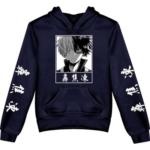 3-14 years kids hoodies My Hero Academia sweatshirt men women Autumn Winter Pullover Fashion Harajuku Anime Kawaii Hoodie