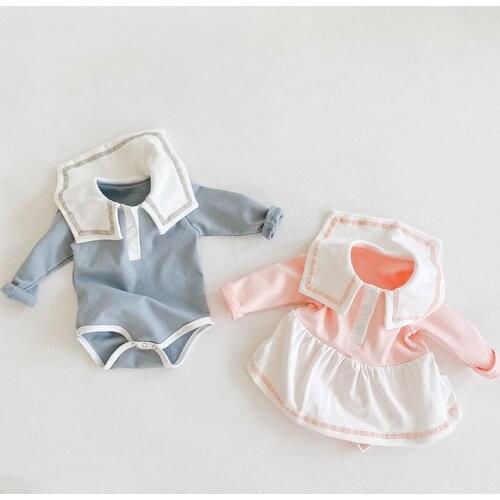 Baby Girl Dress Summer Newborn Boy Romper Cotton Infant Baby Clothes Costume Sailor Toddler Girls Romper Princess Boys Jumpsuit