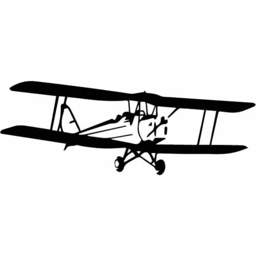 Cool Aircraft, Exquisite Decals, High Quality Car Window Decoration, Personalized Pvc Waterproof Decals, Black/white, 16cm*6cm