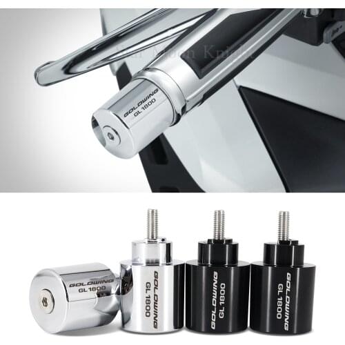 Rod end counterweight For HONDA Gold Wing 1800 GL1800 GL 1800 2001-2020 chromium handle end handle bar chrome bar ends
