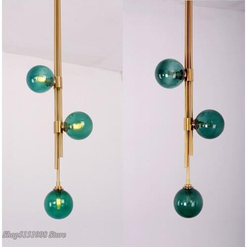 Modern deisgn pendant lights American minimalist living room creative glass Hanging lamp luminaire home decor lighting fixtures
