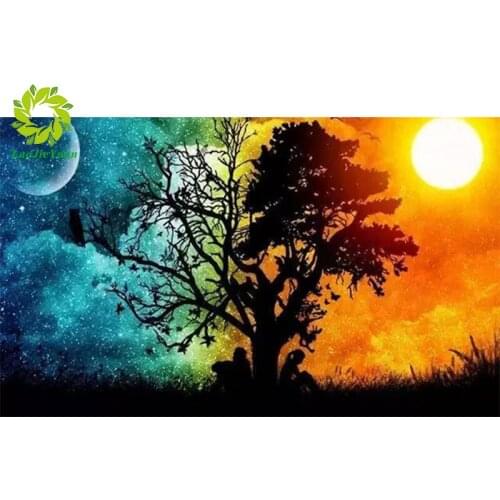 Full Square Diamond embroidery tiger DIY 3D Diamond painting Cross stitch Full Round Diamond mosaic color animals