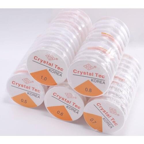 1Roll Transparent Elastic Crystal Line Beading Cord String Wire Thread For Jewelry Making DIY Necklace Bracelet Accessories