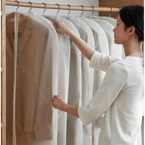 High quality China household clothes dust cover foldable dress suit protector breathable anti-dust garment bag