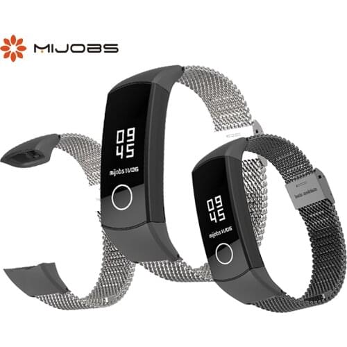 Milanese Metal Strap for Huawei Honor Band 5 4 Smart Wristband Stainless Steel Bracelets Accessories for Honor Band 4 strap