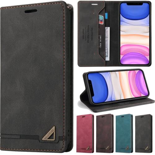 Luxury RFID Blocking Protect Leather Flip Case For iPhone 12/11 Pro XS Max XR X 8 7 6 Plus SE 2020 Wallet Phone Stand Cover Case