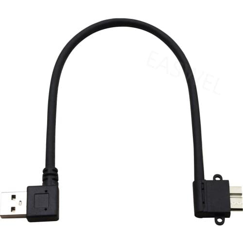 Angle USB PC Data Cable Cord For Transcend Seagate Portable Hard Drive Laptop PC