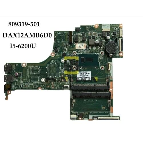 High quality DAX12AMB6D0 For HP Envy 17-G series Laptop Motherboard 809319-501 X12 SR23Y I5-5200U DDR3L 100% Fully Tested