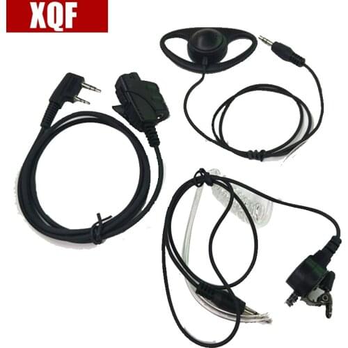 XQF Dual Use Headset Earpiece PTT Mic for BaoFeng UV-5R UV-6R BF-F8HP UV-B5 TYT TH-UV8000D WouXUN KG-UV8D Walkie Talkie