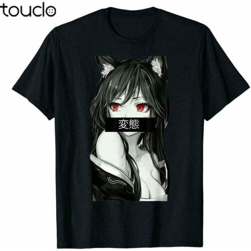 Japanese Anime Fox Girl - Cute Hentai Girl T-Shirt For Men Gift Tee Trend