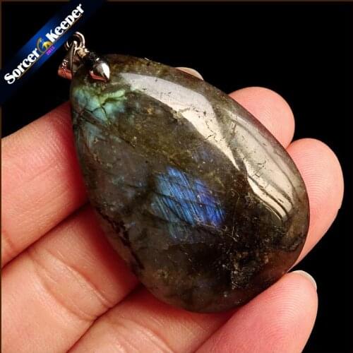 Women & Men Fashion Jewelry Pendants Necklaces With Chain Wholesale Labradorite Moonstone Quartz Stone Colares Femininos WS382