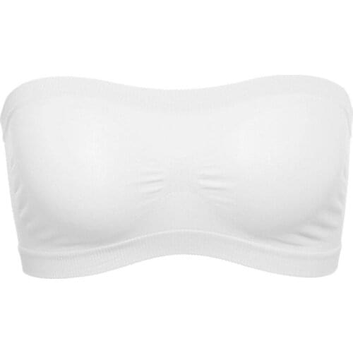 Women Sexy Lingerie Solid Pink Hollow Wrapped Chest Tube Chest Anti-light Breathable Women Underwear Wire Free Bra Underwear