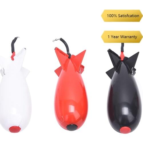 1PC Carp Fishing Rockets Spod Bomb Tackle Feeders Float Bait Holder Accessories White/Black/Red