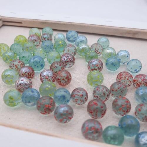 20 PCS of glass ball 16 mm cream console game pinball machine cattle small marbles pat toys parent-child machine beads