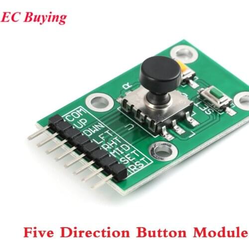 Joystick Module Five Direction Navigation Button Module for MCU AVR Game 5D Rocker Joystick Independent Keyboard for Arduino