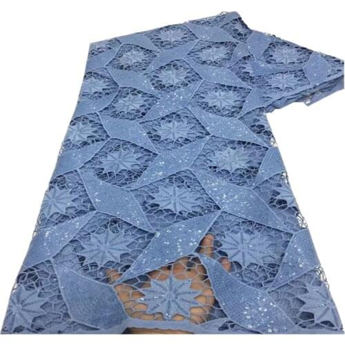 African Guipure Cord Lace Fabric 2021 High Quality Lace Milk Lace Nigerian Water Soluble Lace Fabrics Embroidery For Party x1-74