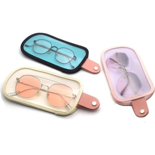 Car Interior Glasses Storage Bags Auto Accessories Driver Goggles Sunglasses Glasses Anti-scratch Leather Pouch