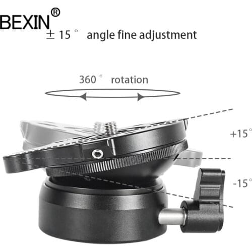 BEXIN DY-60N Universal Level Adjustment Seat Panoramic Head Tripod SLR Camera Adjustment Table Dome Base for Dslr Camear Tripod