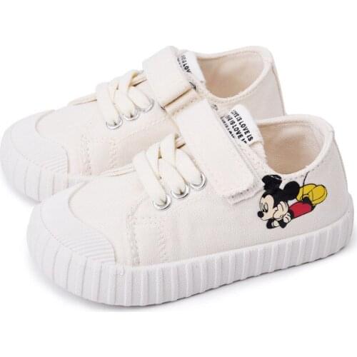 Disney childrens Minnie Mickey non-slip soft sole boys and girls baby casual shoes sports shoes first walker shoes