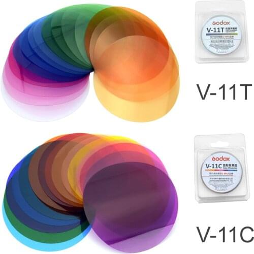 Godox V-11C V11C or V-11T V11T Flash Color Filters for AK-R16 or AK-R1 Compatible Godox V1 Series Speedlite Flash