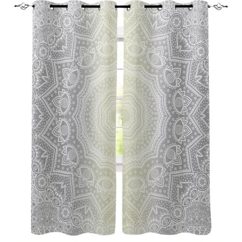 Mandala Gradient Curtains For Living Room Bedroom Window Treatment Blinds Drapes Modern Kitchen Curtains