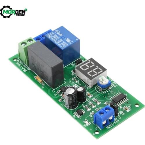 JK13 AC 220V Digital Display Delay Relay Module Delay Timer Switch Turn Off Board 0-99 S/Minutes Delay Relay Module