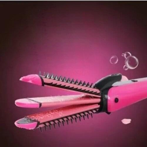 Multi-function three-in-one electric hair stick corn hot hair straight hair clip plate large volume three with curling iron does