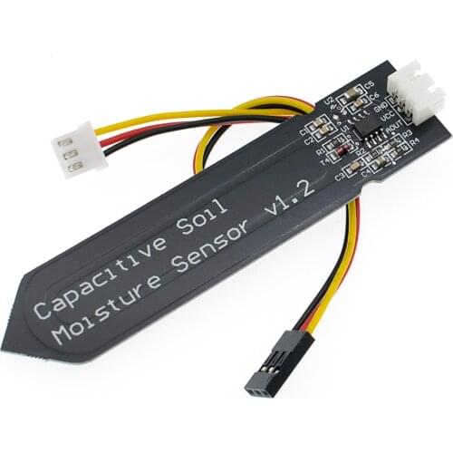 NEW ! 100PCS Capacitive soil moisture sensor Corrosion Resistant wide voltage wire Analog Capacitive Soil Moisture Sensor V1.2