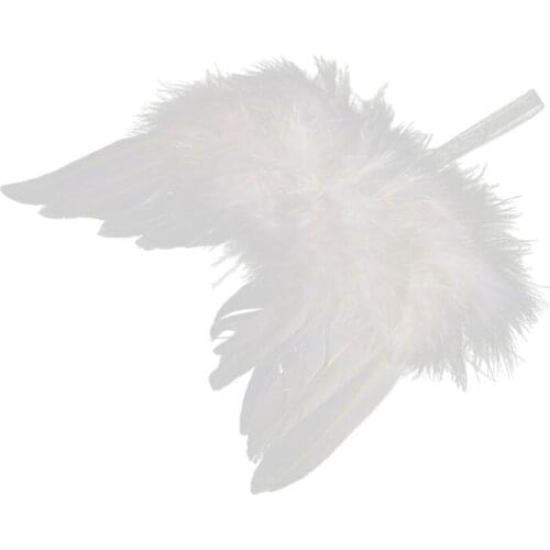 Newborn Baby Boy Girl White Angel Wings Photo Props Cute Photography Accessories Ornaments