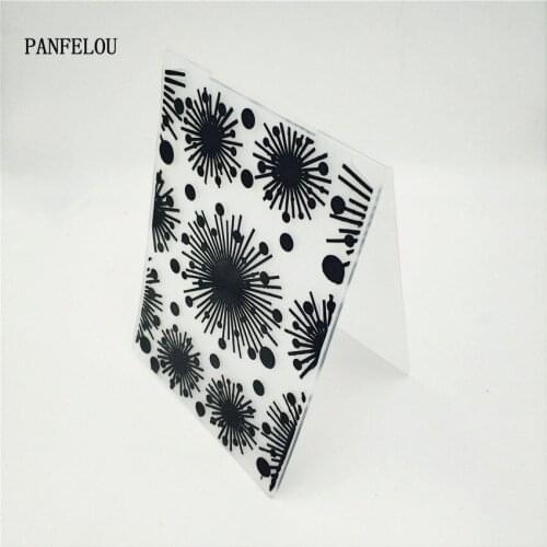 PANFELOU Easter The light ball Embossing folders Plastic For Scrapbooking DIY Template Fondant Cake Photo Album Card Making