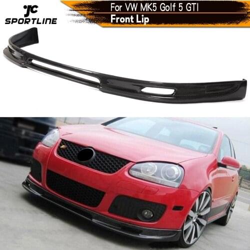 Carbon Fiber Front Lip Spoiler Chin Bumper Protection for Volkswagen VW Golf 5 V MK5 GTI 2006 - 2009 Car Styling