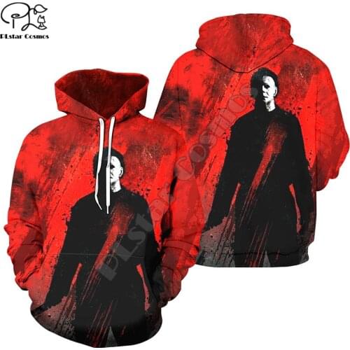 PLstar Cosmos Michael Myers Halloween 3D Printed Hoodies Sweatshirts Zip Hooded For Men And Women Casual Streetwear Style-M7
