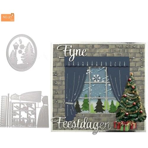 Cutting Dies 2021 New Arrival Christmas Tree Metal Stencil for DIY Scrapbooking Paper Card Making Embossing Craft Dies