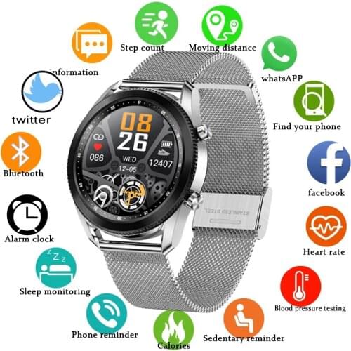 GEJIAN Fitness Watch Smart Watch Men Smartwatch Man Bluetooth Call Music Player 2021 New IP67 Waterproof For Android IOS Phone