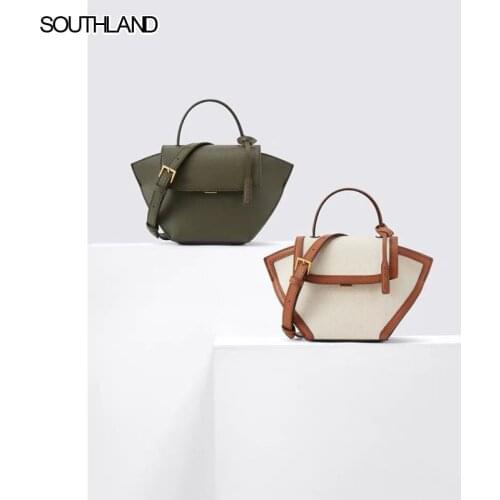 SOUTHLAND Hand held flap wing bag medium single shoulder straddle womens bag