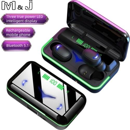 Original M&J E10S TWS Earphone Wireless Bluetooth Headphones AI Control Gaming Headset Stereo bass With Mic Noise Reduction