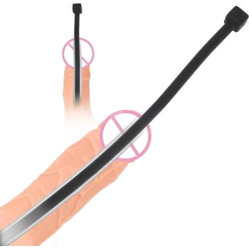 Penis Plug Sex Toys for Men Urethral Dilators Soft Silicone Catheters 35cm Long Male Chastity Device Sex Sounds