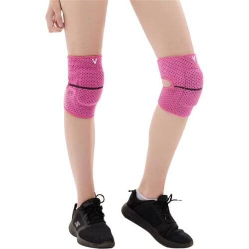 1Pair Breathable Dance Knee Pad Knee Protector Volleyball Badminton Yoga Crossift Knee Brace Support Elbow Workout Training