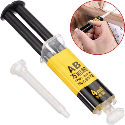 1Pcs Multifunctional 4ML Universal Epoxy Resin AB Glue Strong Adhesive For Repair Ceramics Metal Plastic Wood Tools