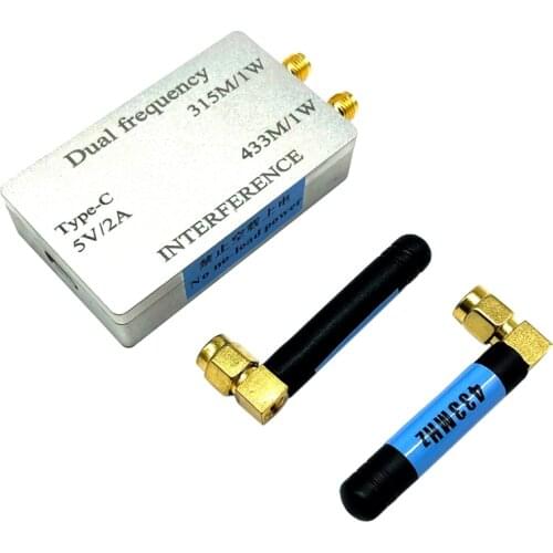 1W Power Amplifier Frequency Jammer with Antenna TYPE-C for Floor Scale Anti-Remote Control Electronic Scale