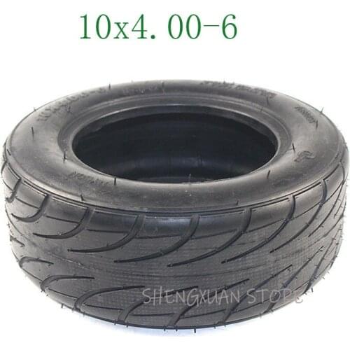 10X4.00-6 Tire Tubeless Vacuum Tyre 10*4.00-6 for Electric Scooter Go Karts ATV Quad Bike OFF-Road Inch Beach Tires Quad