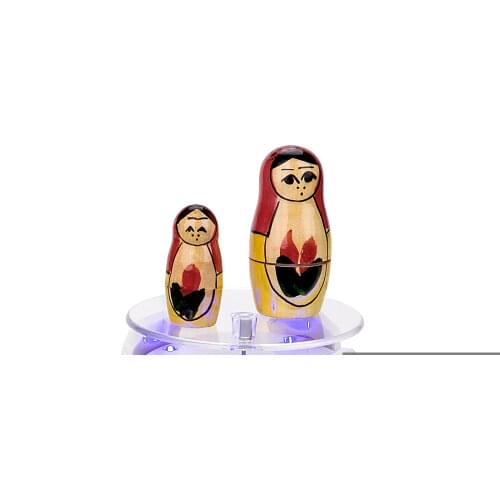 8cm LED Lamp Solar Display Stand Electric Motorized Rotating Display Turntable For Model Jewelry Phone Watch Display Holder