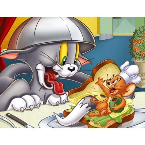 Diy diamond painting cross stitch rubik diamond embroidery cat diamands mosaic full square cartoon embroidered pictures Mosaic