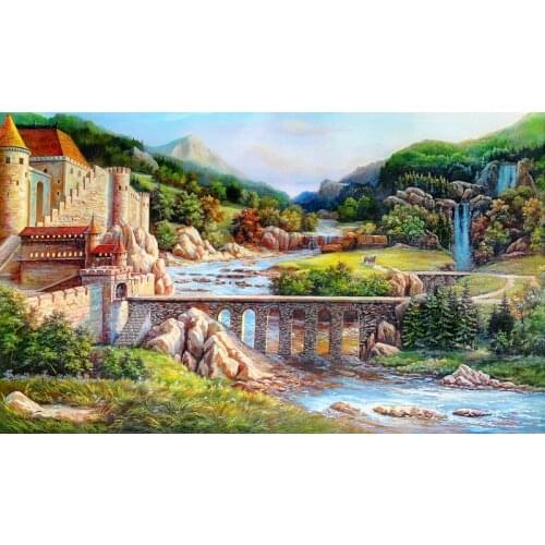Free shipping Big size wall gobelin tapestry Natural style art picture,Beautiful European Landscape Wall Hanging