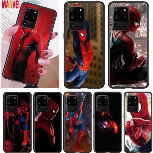 Marvel hero SpiderMan For Samsung Note 20 10 8 9 M02 M31 S M60S M40 M30 M21 M20 M10S F62 M62 M01 Ultra Pro Plus Phone Case
