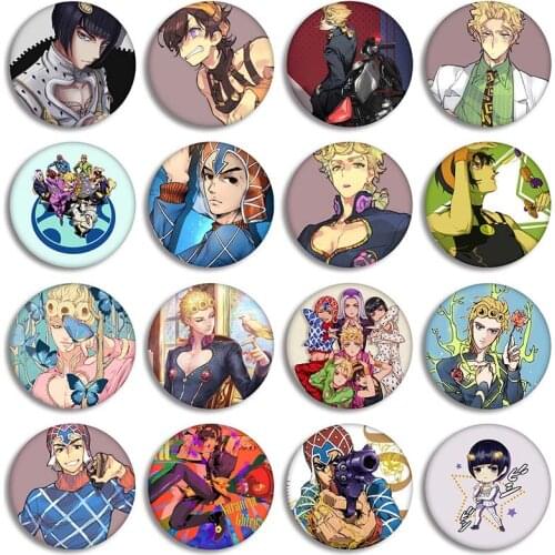 Cossun Japanese Anime JOJO Bizarre Adventure Display Badge Fashion Cartoon Figure Brooches Pin Jewelry Accessories