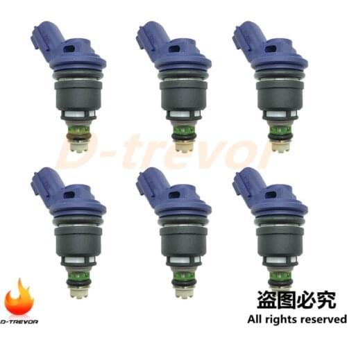 6Pcs 16600-21U01 Fuel Injector Nozzles for Nissan 300ZX 3.0L V6 1996