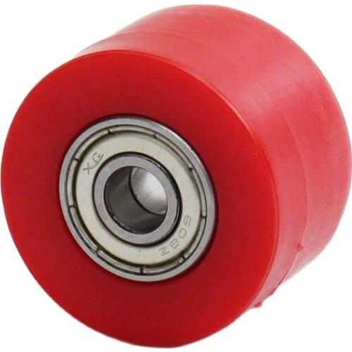 RED 10mm/8mm Drive Chain Pulley Roller Slider Tensioner Wheel Guide For Pit Dirt Street Bike Motorcycle ATV sxf